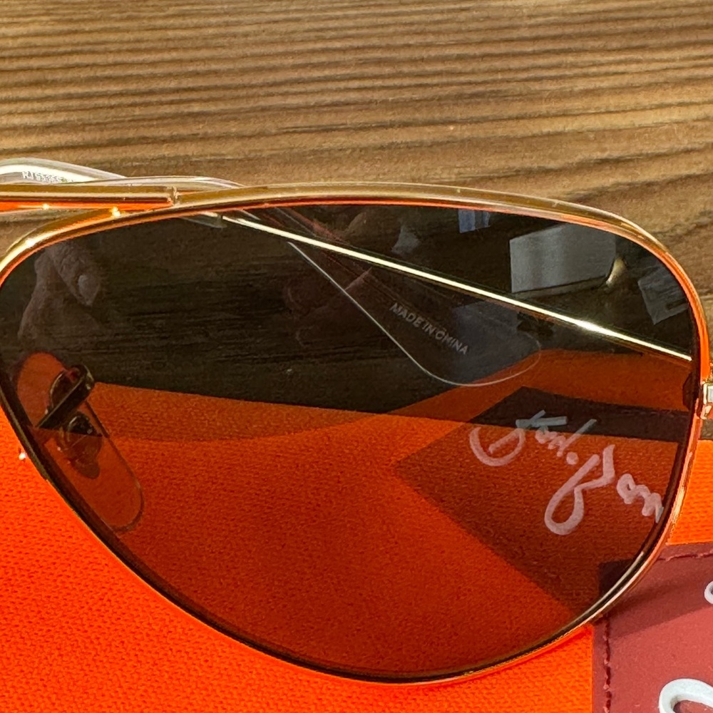 Ray Ban Junior Aviators 5106 Arista Dark green/Gold NWT - Picture 9 of 15